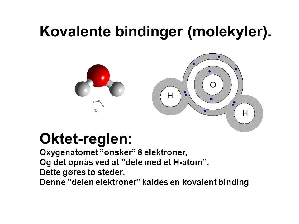 Kovalente bindinger (molekyler).