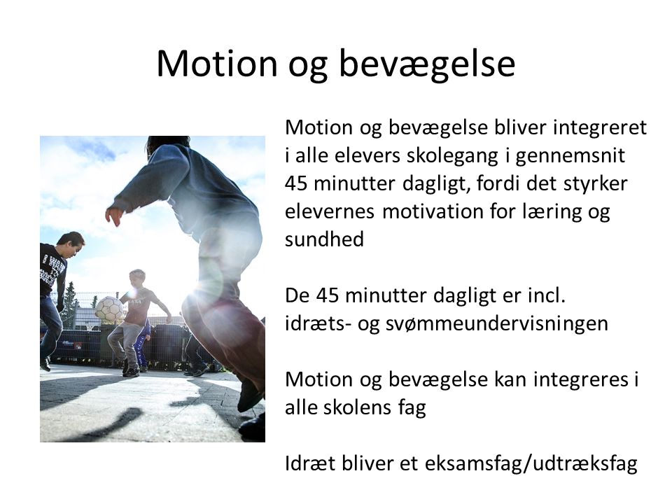 Motion og bevægelse