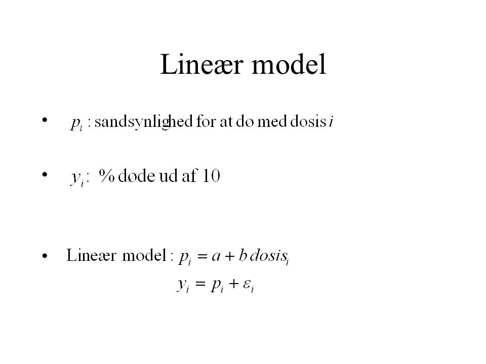 Lineær model