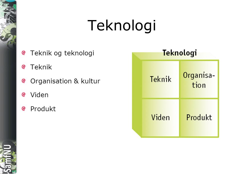 Teknologi Teknik og teknologi Teknik Organisation & kultur Viden