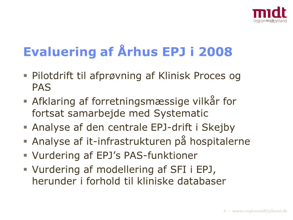 Evaluering af Århus EPJ i 2008