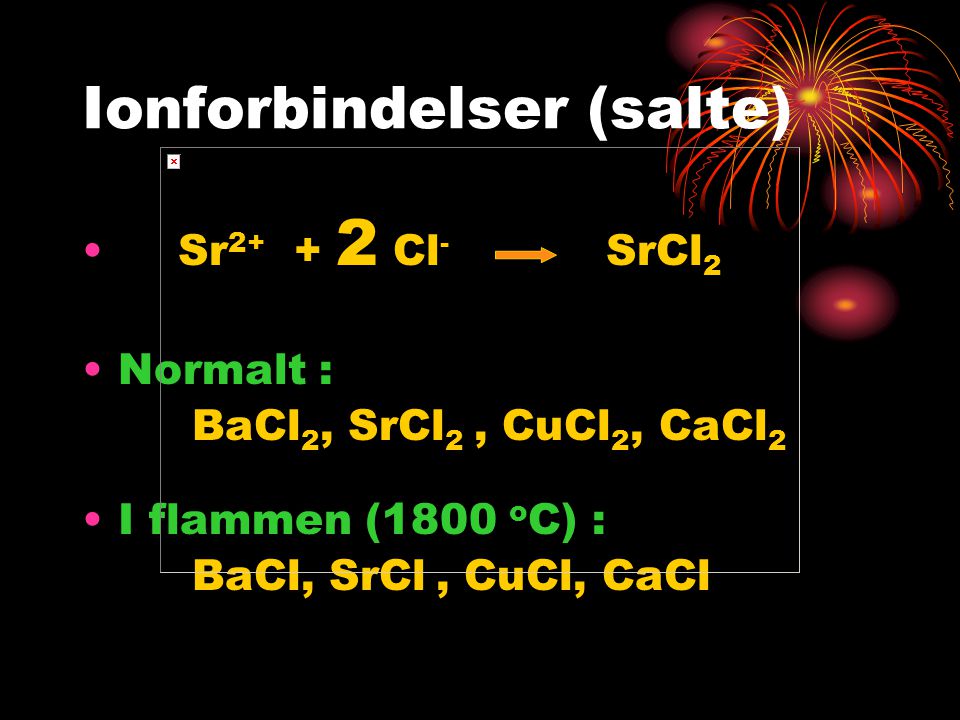 Ionforbindelser (salte)