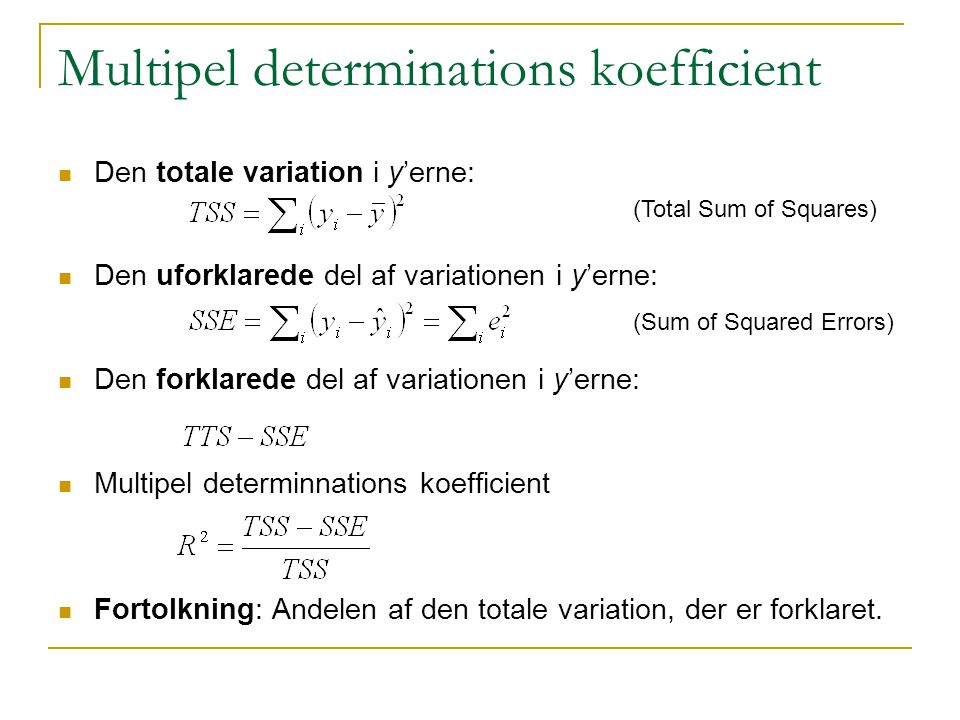 Multipel determinations koefficient