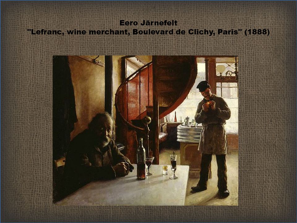 Eero Järnefelt Lefranc, wine merchant, Boulevard de Clichy, Paris (1888)