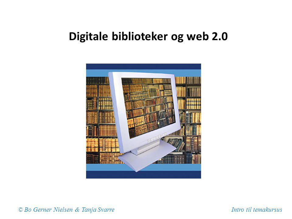 Digitale biblioteker og web 2.0