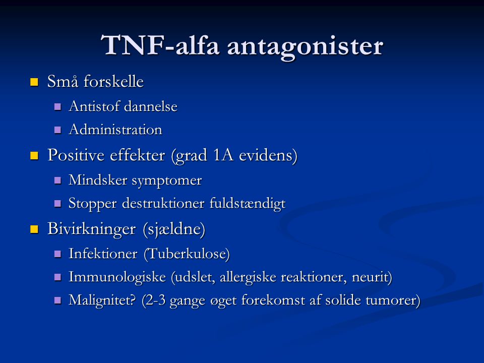 TNF-alfa antagonister
