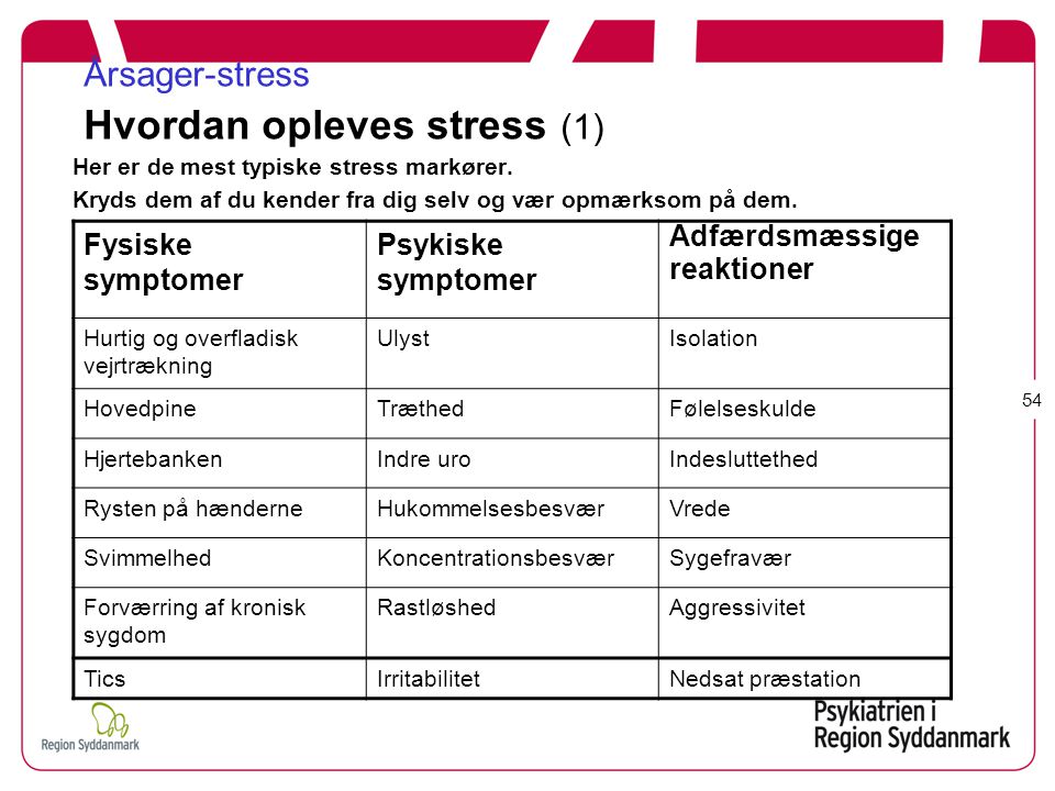 Årsager-stress Hvordan opleves stress (1)