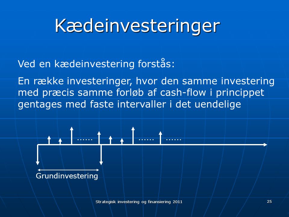 Strategisk investering og finansiering 2011