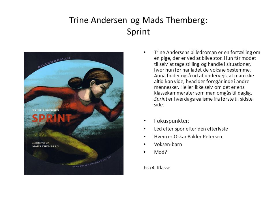 Trine Andersen og Mads Themberg: Sprint