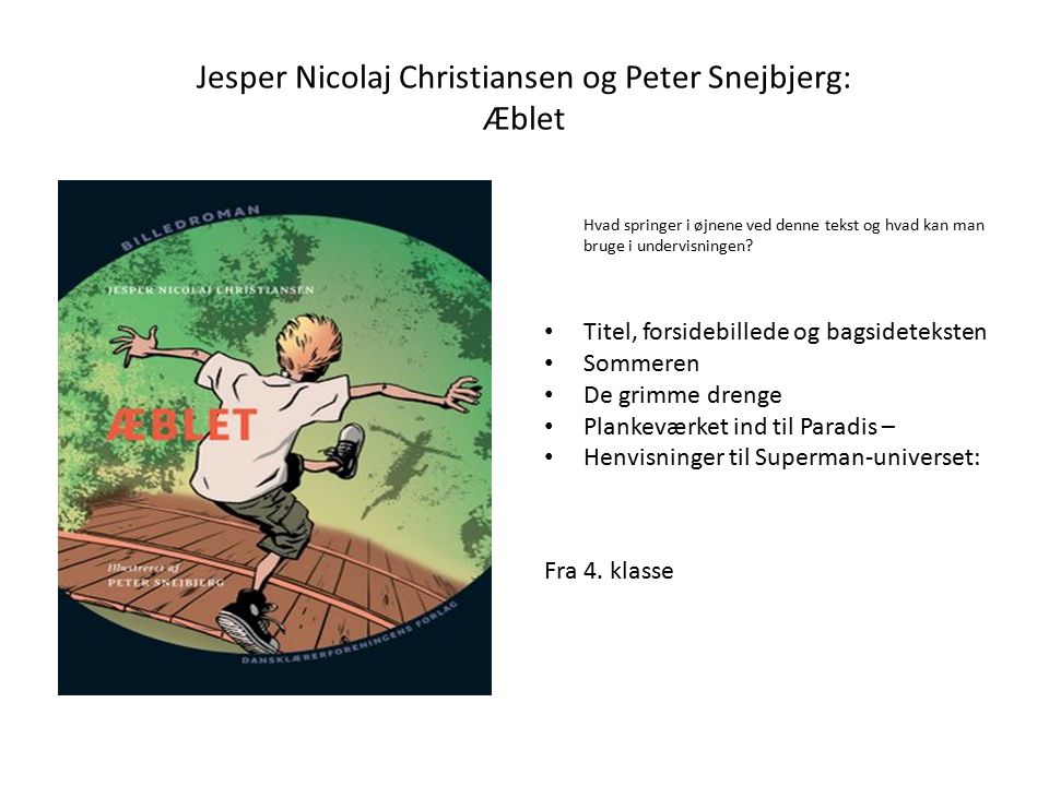 Jesper Nicolaj Christiansen og Peter Snejbjerg: Æblet