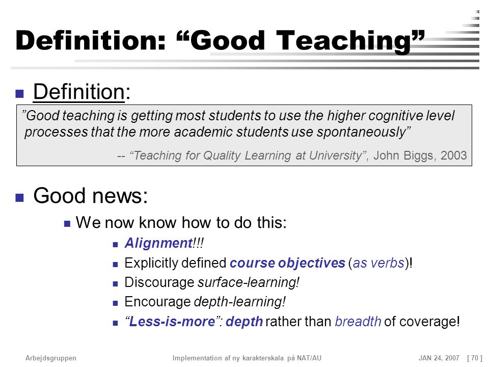 Definition: Good Teaching