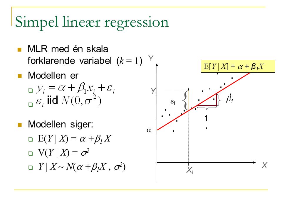 Simpel lineær regression