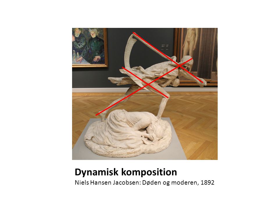 Dynamisk komposition Niels Hansen Jacobsen: Døden og moderen, 1892
